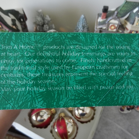 Trim A Home Handcrafted Glass Ornaments Poland 5pc - Picture 8 of 8